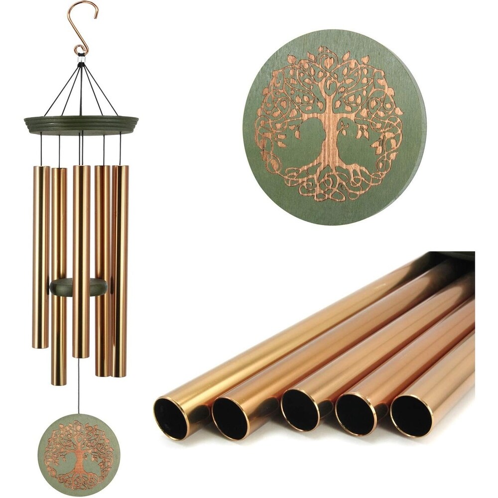 JOBOSI Angel Wind Chimes Wind Chimes Outdoor Copper Wind Chimes Memorial Wind Chimes Gifts for Women Garden Decor Wind Bell Gifts for mom